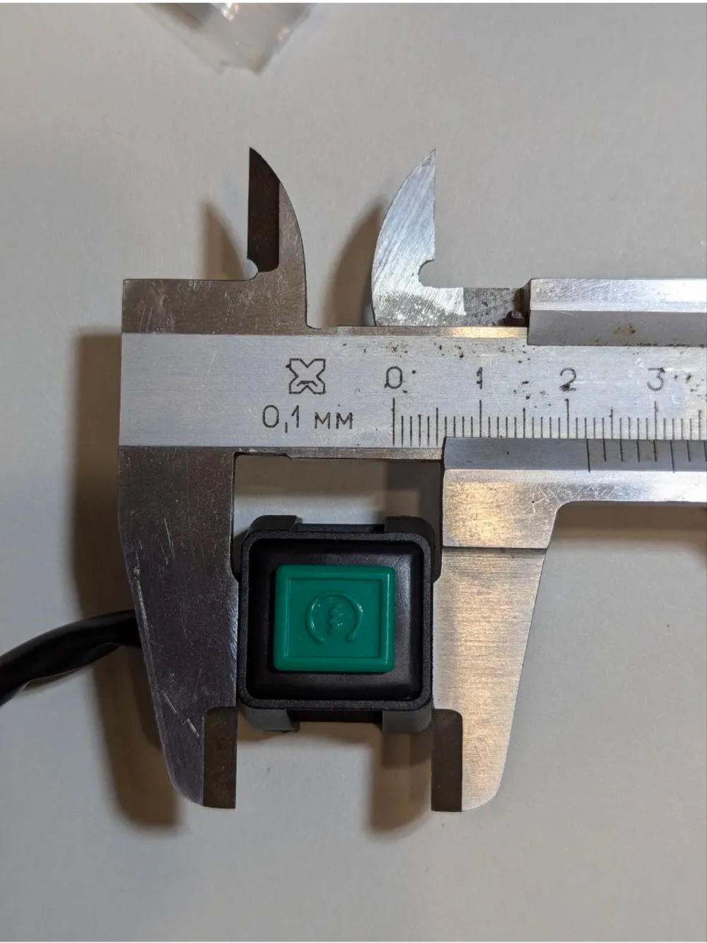 Кнопка старт-стоп на руль эндуро, питбайк. Квадратная