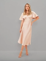 Платье комбинация шелковое с крылышками