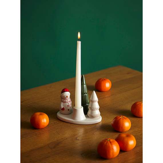 Подсвечник новогодний enchanted forest из коллекции new year essential, 14 см