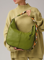 Кожаная сумка Azaro 30840 зеленый бамбук