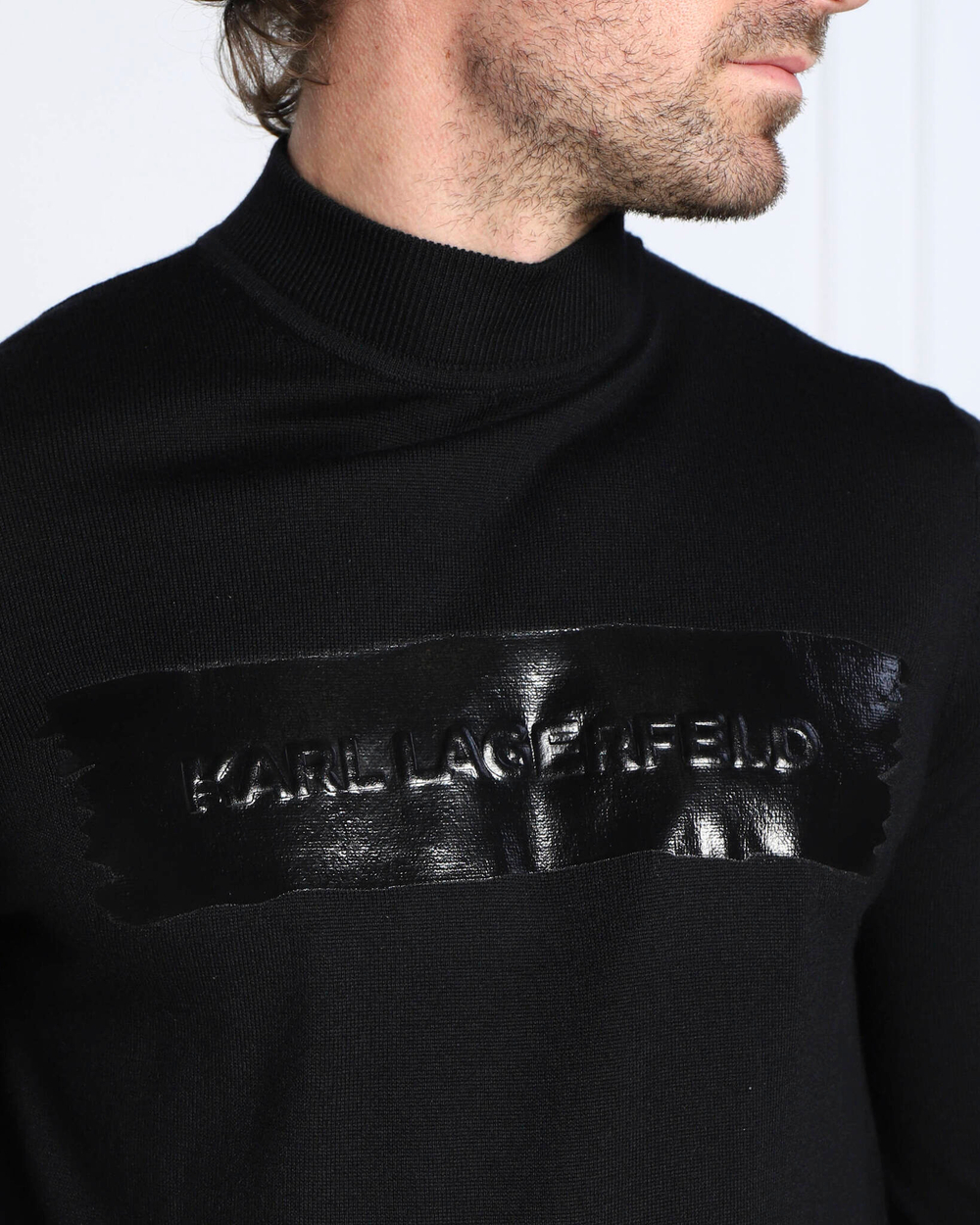 Хлопковый свитер Karl Lagerfeld - черный(655017 524399)