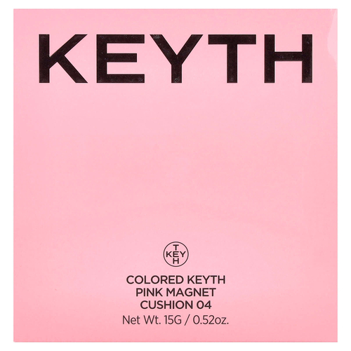 KEYTH, розовая кушон, магнитная кушон, оттенок 04 нейтрально-бежевый, 15 г (0,52 унции)