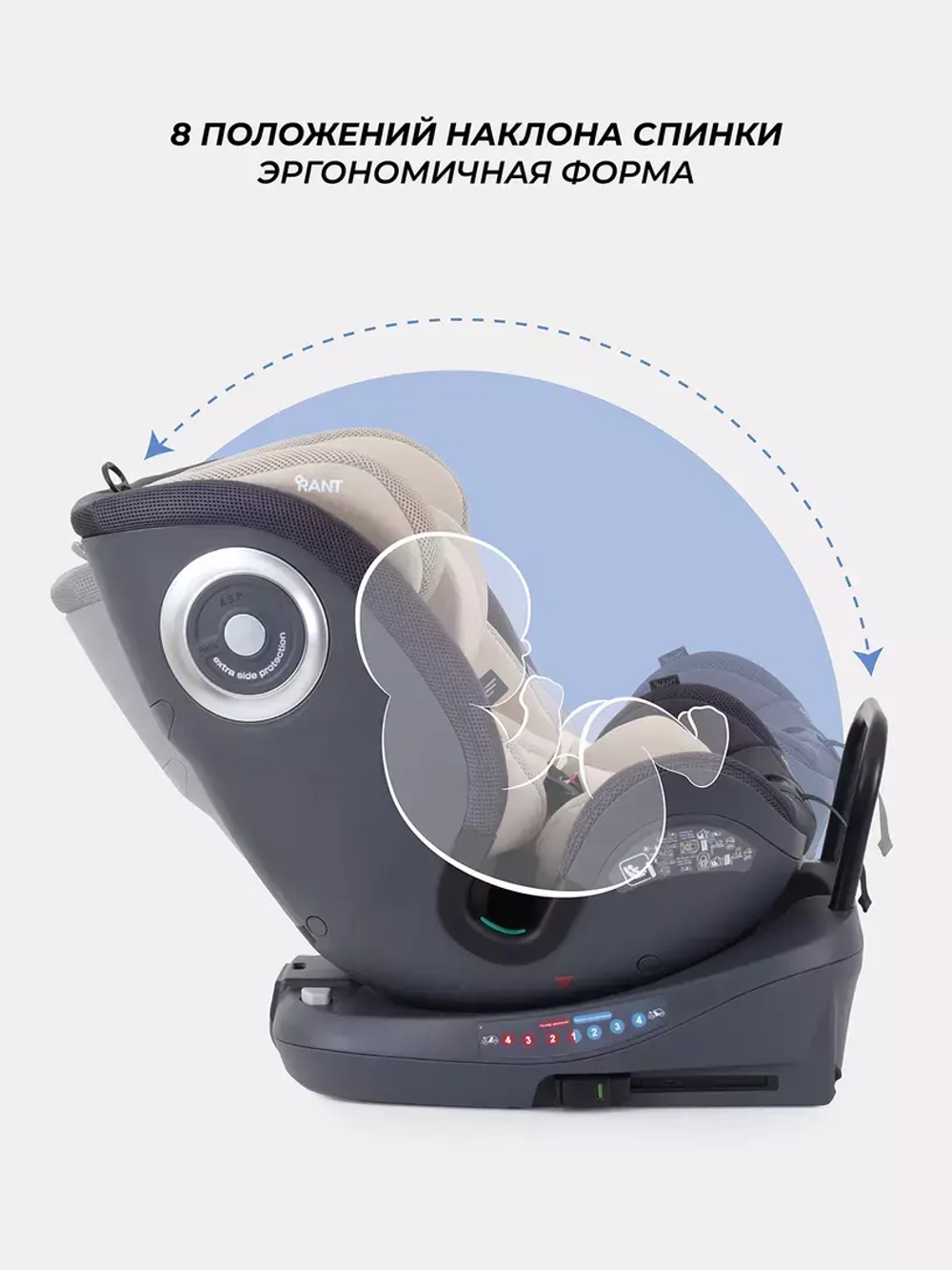Автокресло RANT TP01 MultiFix (40-150см)