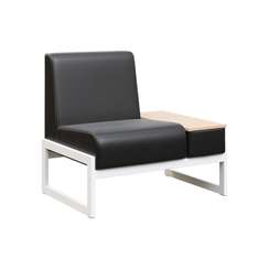 Module Диван одномест. столик унив. MD.D1-ST1 Oregon 16/Акация Лорка/Металл Белый 980*700*800