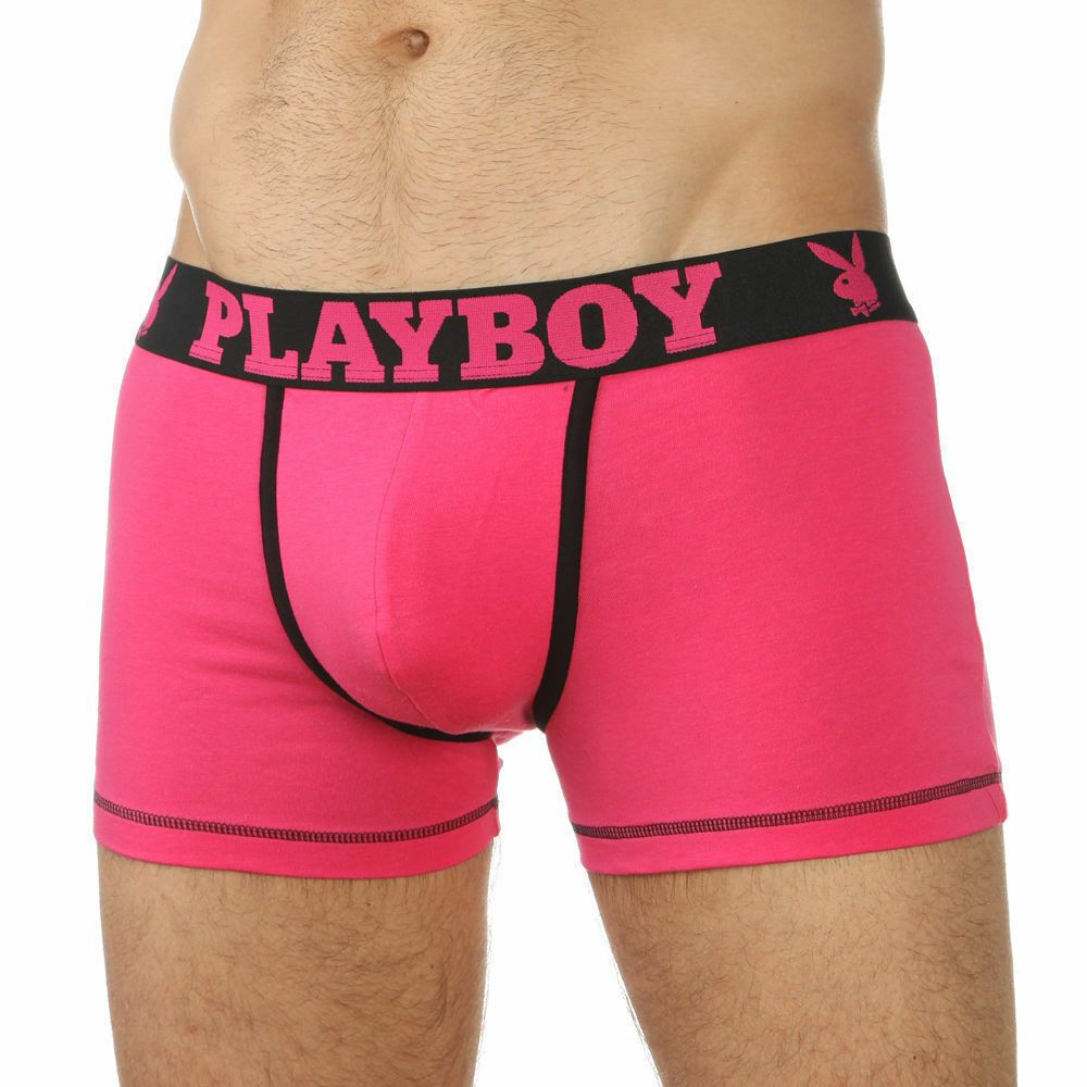 Мужские трусы боксеры PLAYBOY Black SALAT 22822