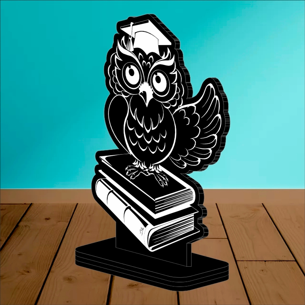 Акриловый приз СОВА 3551