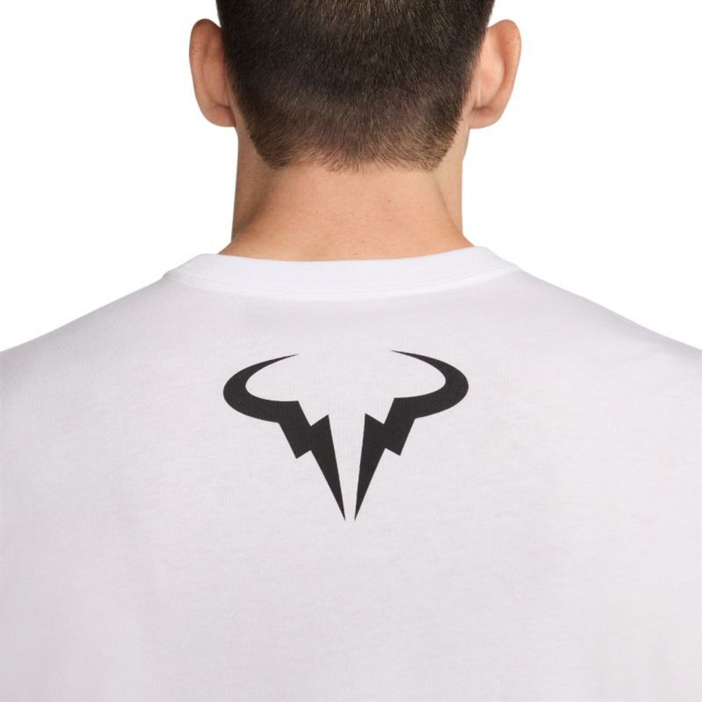 Мужская теннисная футболка Nike Court French Open Limited Edition RAFA T-Shirt - белый