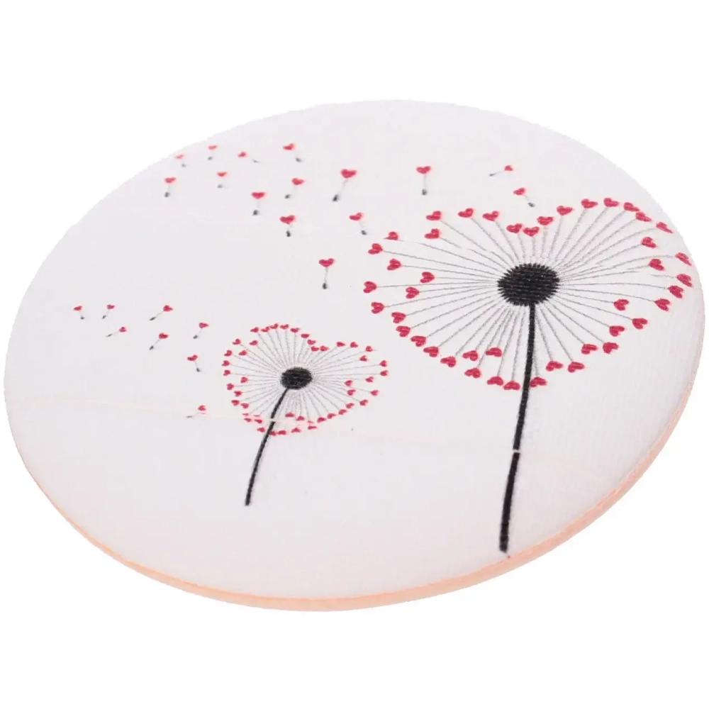 Пуховка для пудры «Beauty Makeup-Heart» d-6см