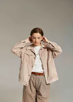 Куртка Called a Garment Corduroy work Светло-бежевая