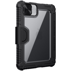Чехол книжка от Nillkin для планшета iPad Mini 6 с 2021 года и iPad Mini 7 с 2024 года, серия Bumper Pro, с защитной шторкой для камеры