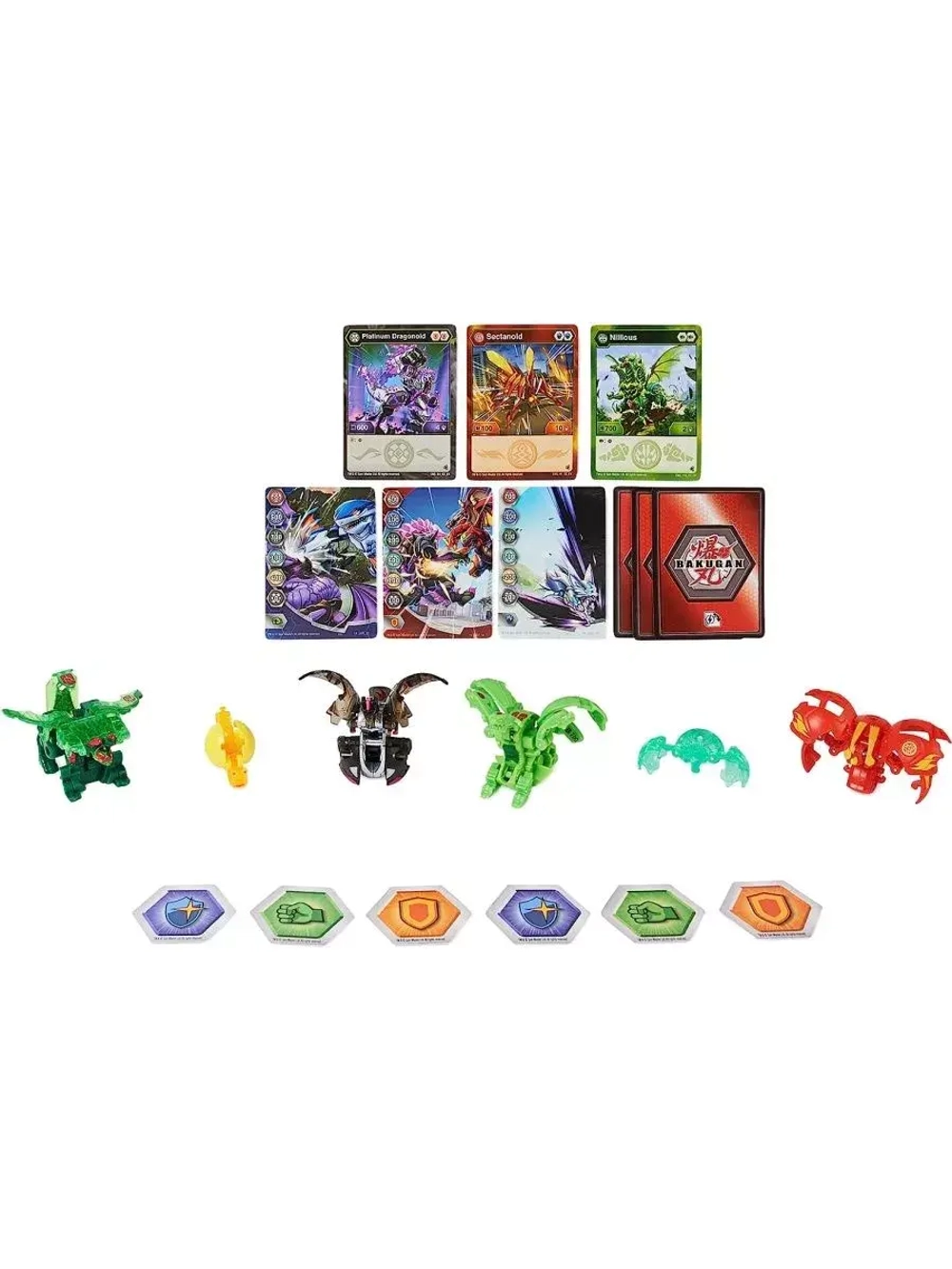 Набор игрушка трансформер Бакуган Armored Evolutions 6 шт