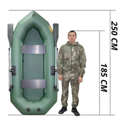 Лодка пвх лодки поволжья r-250 (цвет: зелёный)
