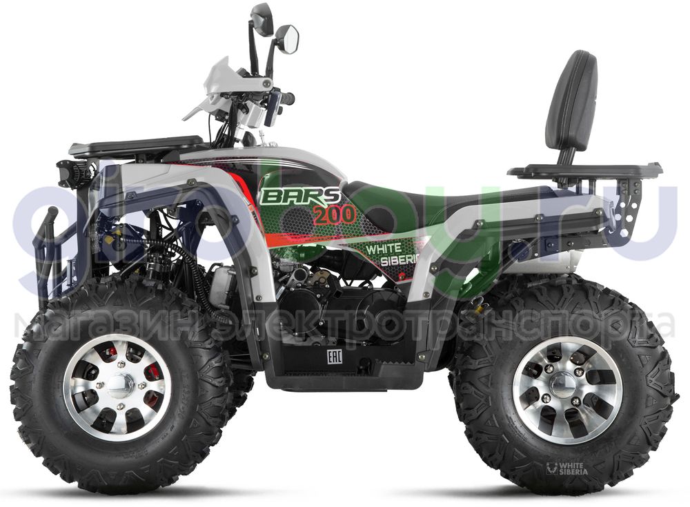 Бензиновый квадроцикл WHITE SIBERIA BARS 200CC PRO (Серый) Бензиновый квадроцикл WHITE SIBERIA BARS 200CC PRO (Серый) фото №12