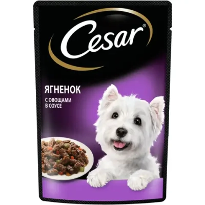 Cesar пауч ягненок с овощами 85гр