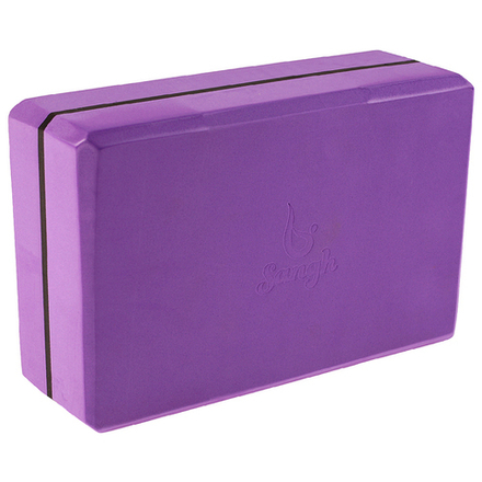 Опорный блок Sangh Purple-Line 23*15*8 см для занятий йогой