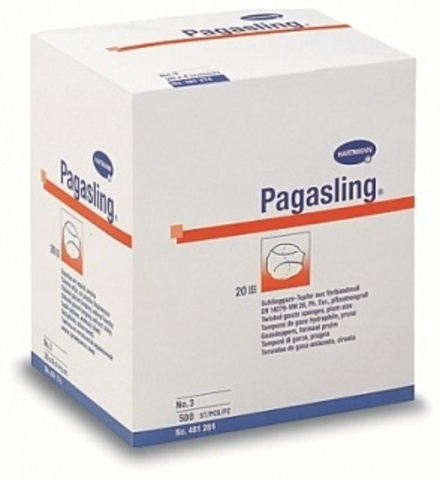 PAGASLING - Тампоны из марли (нестерильные): № 3; 2 х 500 шт.