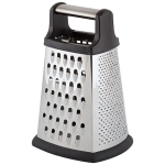 Терка четырехгранная GR-052-8, цвет: черный, высота 20 см (нерж.сталь, ТПР)