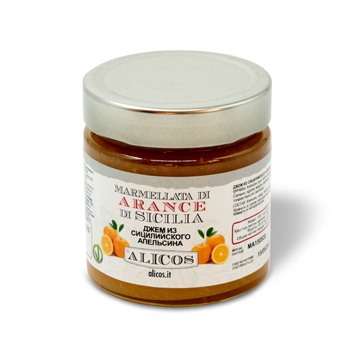 Alicos Джем из красного Сицилийского апельсина 220 гр