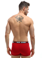 Мужские трусы-боксеры с широкой мягкой резинкой (Размер: M) (Цвет: синий)