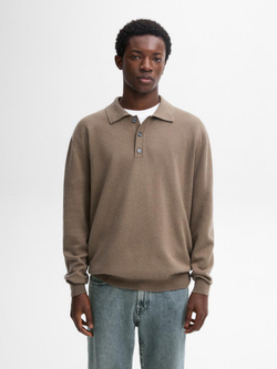 Massimo Dutti Поло из смесовой шерсти, норка