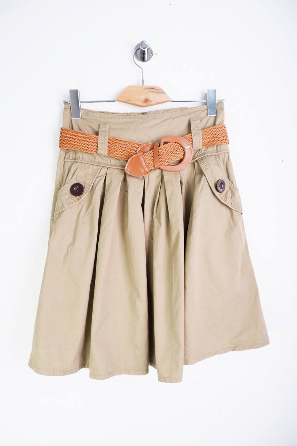 Юбка в городском стиле с поясом, маркировка L, визуально 46/48 размер