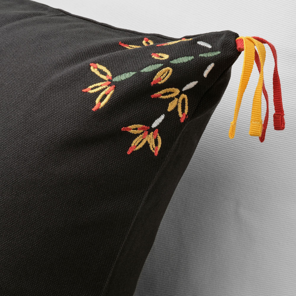 Чехол на подушку IKEA VINTERFINT (ВИНТЕРФИНТ), Черный, 40x58 см