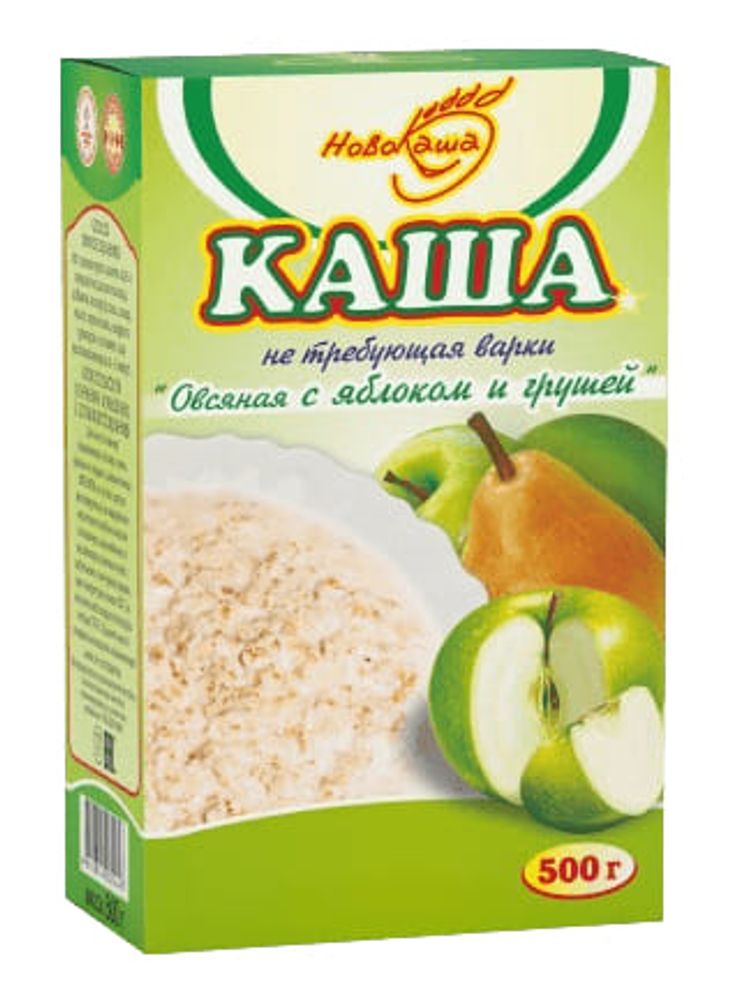 Каша "Овсяная с грушей" не требующая варки 500г. Гомельхлебпродукт