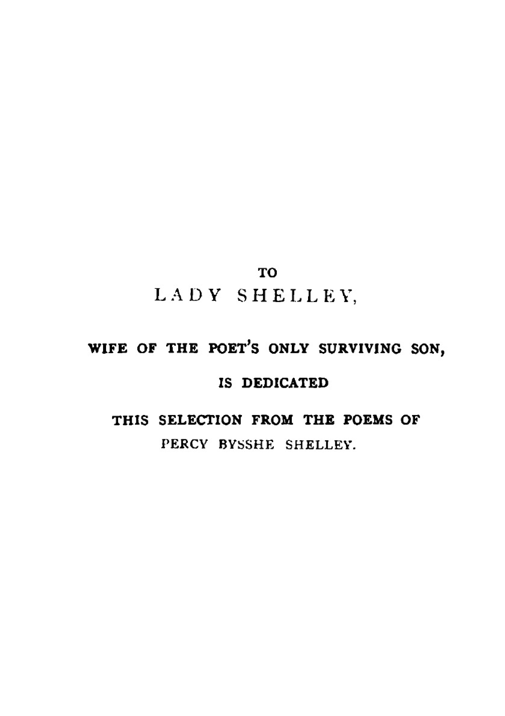 Poems selected from Percy Bysshe Shelley | Percy Bysshe Shelley