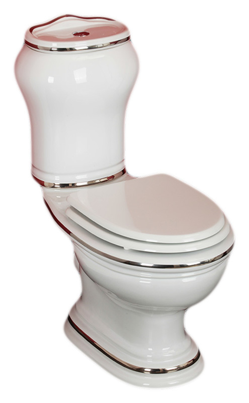 Унитаз напольный с бачком Migliore Milady ML.MLD-25.701.D2.PL горизонтальный выпуск, кнопка хром