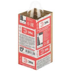 Лампочка ЭРА B36 40Вт Е14 / E14 230В свечка прозрачная в гофре