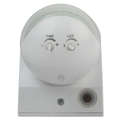 Датчик движения ЭРА MD 011 для дома инфракрасный нагрузка 1200Вт, угол обзора 180, дальность 12м | Датчики движения