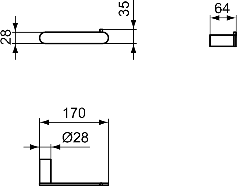 Держатель для туалетной бумаги без крышки Ideal Standard CONCA T4497A2