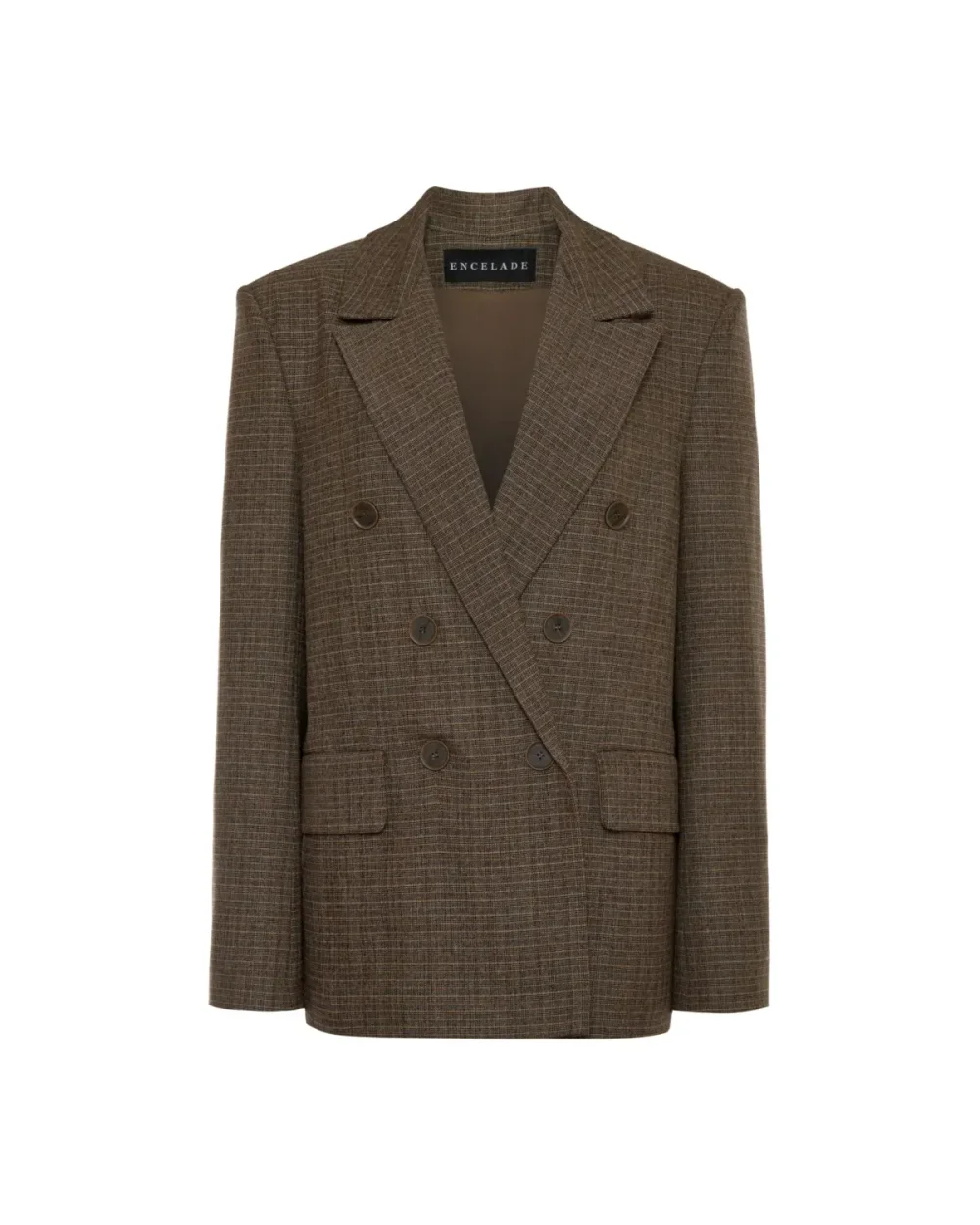 Жакет в клетку, Кофейный