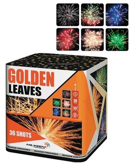 Батарея салютов "Golden Leaves" GWM6360 36 залпов * 1.2"  (1/4)
