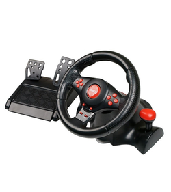 Руль игровой Dialog Игровой руль GW-230VR Dialog Fast Drive - вибро, 2педали+рычаг, PC USB / PS4&3 / XB1&360 / Android / Switch