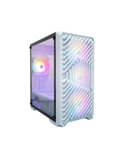 1STPLAYER TRILOBITE T5 White / mATX, TG / 4x120mm LED fans inc. / T5-WH-4F1-W