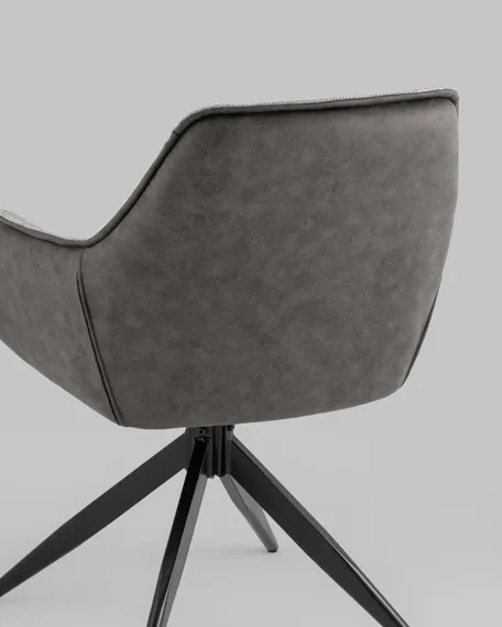 Стул Alba серый спинка экокожа