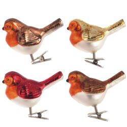 GAEM Украшение новогоднее на прищепке "Птичка", L8 W5 H8 см, 4в.