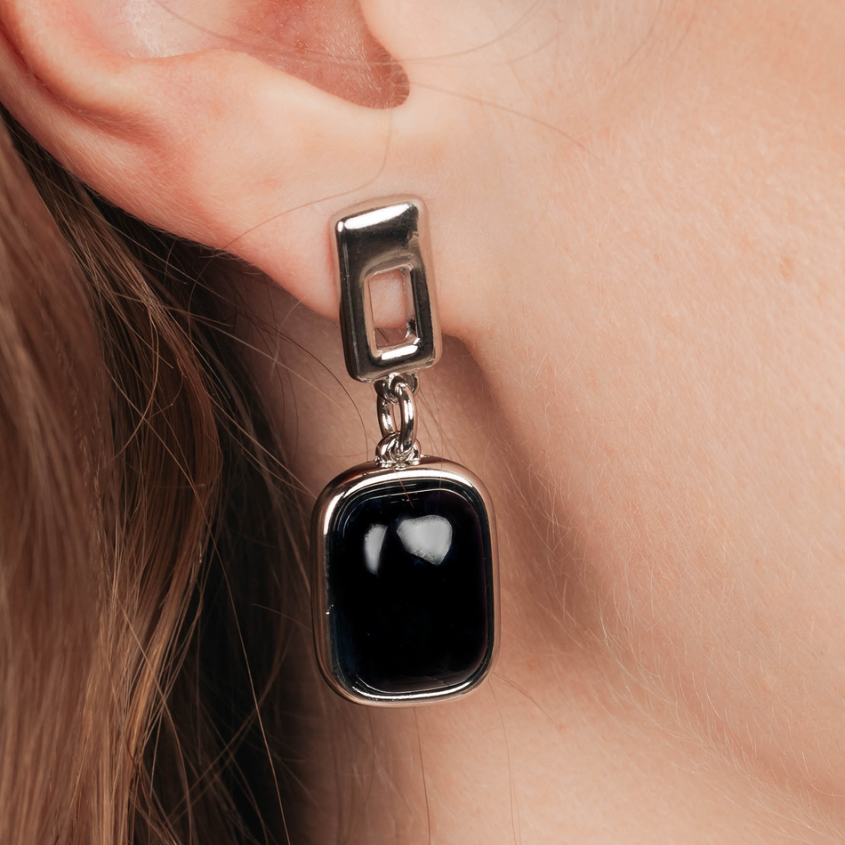 Серьги Possebon Agata Preto A0360.4 S