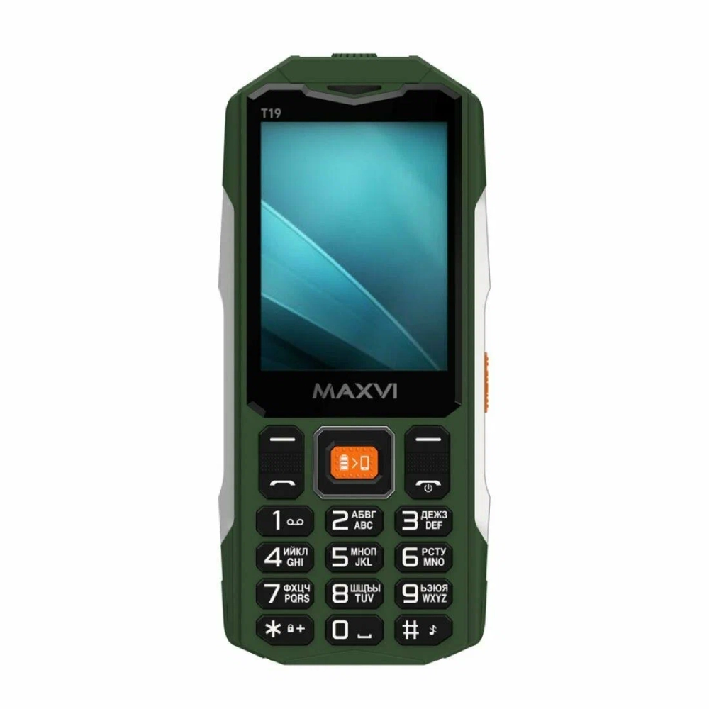 Мобильный телефон Maxvi T19 Зеленый 2 sim 2.8″ цветной GSM 2000 mAh
