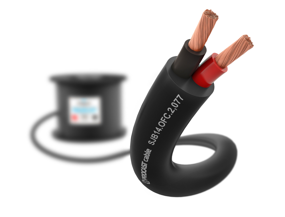 PROCAST cable SJB 14.OFC.2,077 Инсталляционный круглый всепогодный акустический кабель 2х2,077mm²