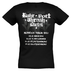 Футболка женская Kreator " Rurh Pott Thrash Metal" ( tour 2015 )