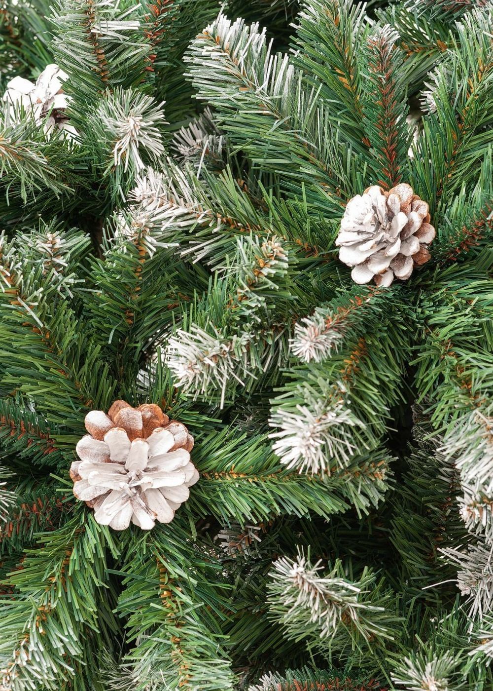 Большая елка с шишками «Снежная королева» (Пвх) 3 м