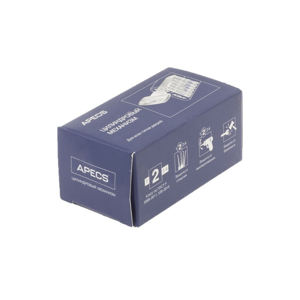 Личинка замка двери Apecs, SM-70-BLM, 33866, 70 мм, чер