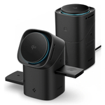 Беспроводное зарядное устройство Spigen Essential EF223MS 3-в-1 QI2 с поворотным магнитом Magsafe черное