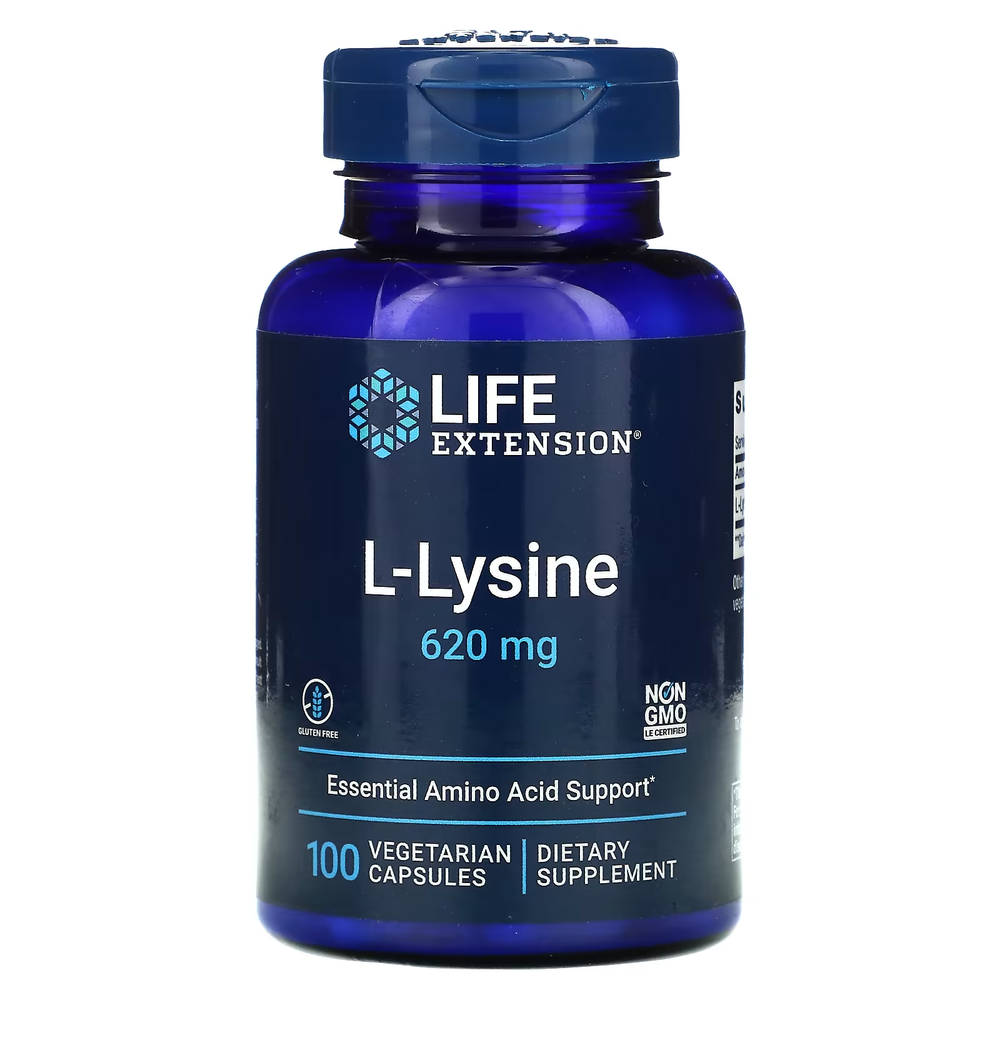 Life Extension L-Lysine 620mg 100 vegcaps