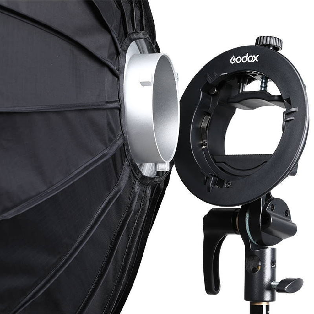 Софтбокс Godox SGGV8080 для накамерных вспышек (с сотами и адаптером S2)