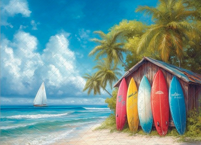 Серфинг №3 - фон неопреновый