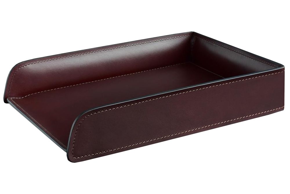 Лоток А4 горизонтальный LUXE из кожи Full Grain