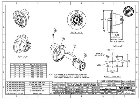 Amphenol AP-6-13